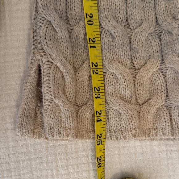 Sparrow Women's Cable Knit Sweater - Blue and Cream - Picture 13 of 13